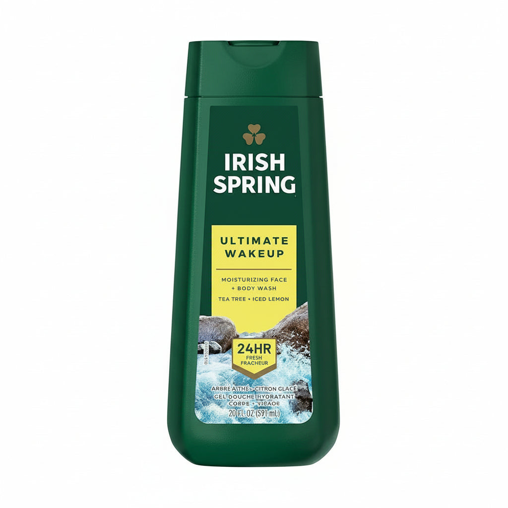 IRISH SPRING - ULTIMATE WAKEUP - Face + Body Wash - 591ml/20oz