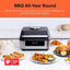 Nutricook - Smart Indoor Grill & Air Fryer XL - NC-AFG960 - Grilling & Air Frying - Black & Aluminium - 2 Years Warranty