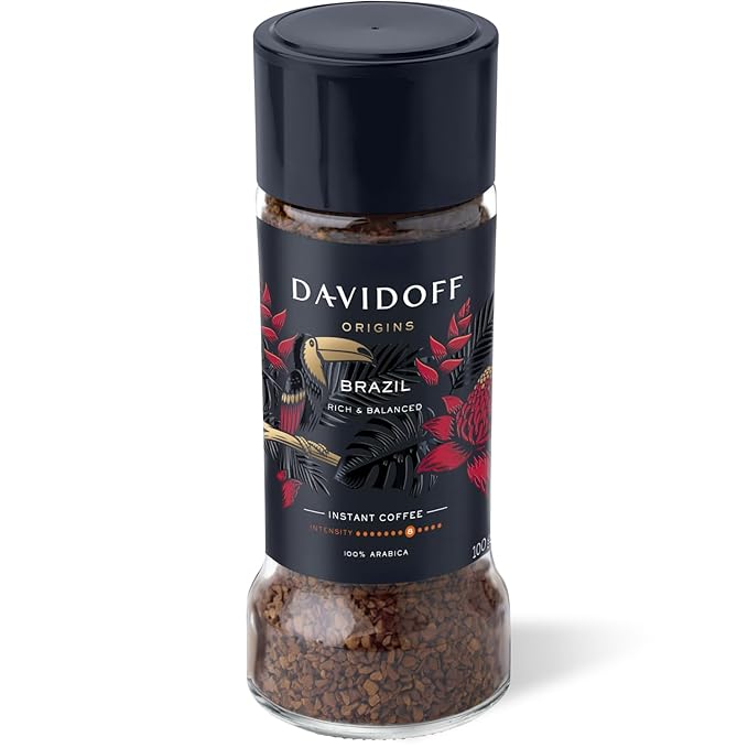 Davidoff Origins - Brazil Flavor - Dark Roast - Instant Coffee - 100 gm
