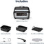 Nutricook - Smart Indoor Grill & Air Fryer XL - NC-AFG960 - Grilling & Air Frying - Black & Aluminium - 2 Years Warranty