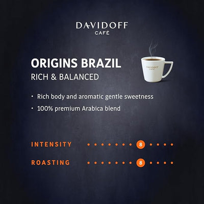 Davidoff Origins - Brazil Flavor - Dark Roast - Instant Coffee - 100 gm