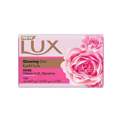 Lux - Soft Rose - Glowing Skin - Vitamin E + Glycerin - Soap - 170 Gm (Pack of 6)