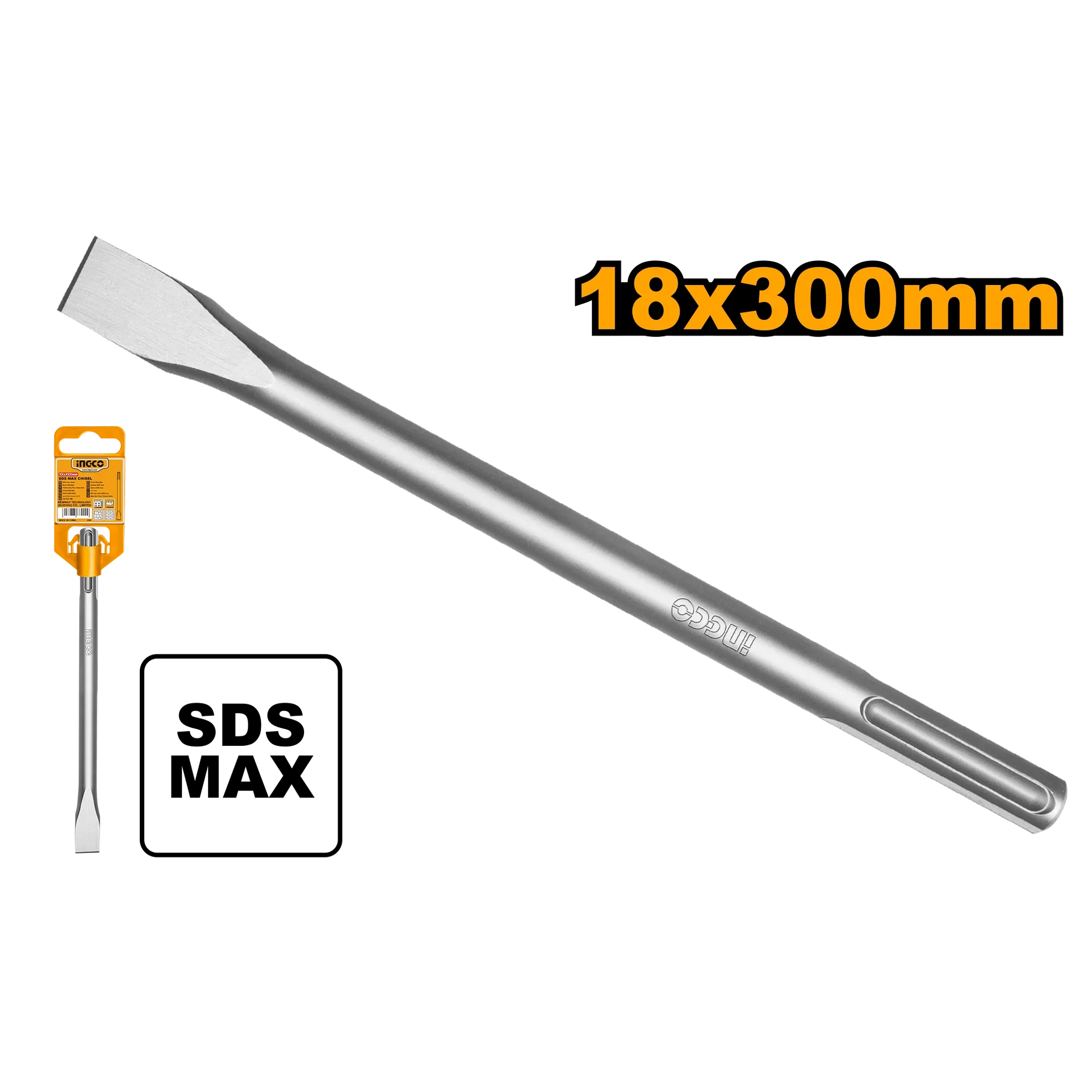 INGCO -  SDS max chisel 18*300*25mm DBC0222801