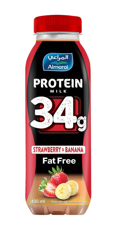 Almarai - PROTEIN MILK STRAWBERRY 34g - 400ml