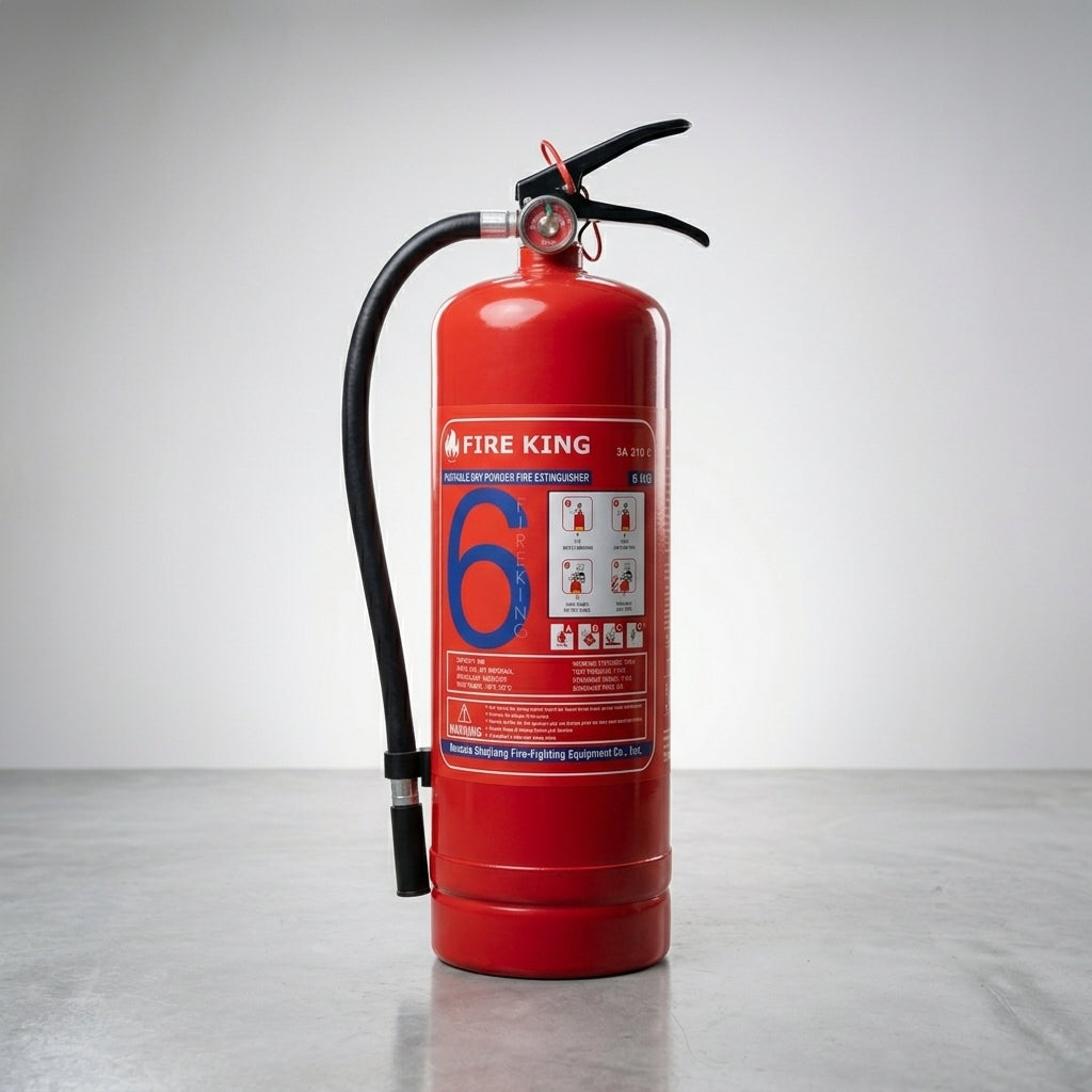 Fire King - 6KG - ABC Dry Powder Fire Extinguisher (Portable, Multi-Purpose)