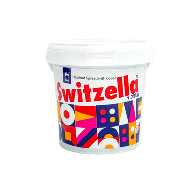 Taj Confectionary - SWITZELLA - Hazelnut Spread With Cocoa - 1.25KG - Bucket