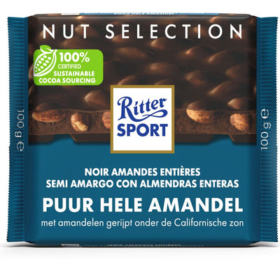 Ritter Sport - Pure Whole Almonds - 100g