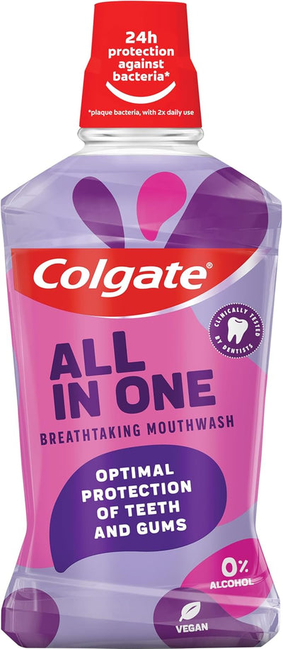 Colgate - ALL IN ONE - Breath Taking Mouth Wash - ( 1X12 ) 500ml