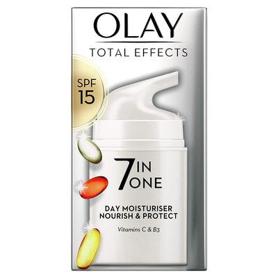 Olay - Total Effects - 7 in 1 - Anti-Ageing - Day - Moisturizer SPF 15 for Unisex - 50ML