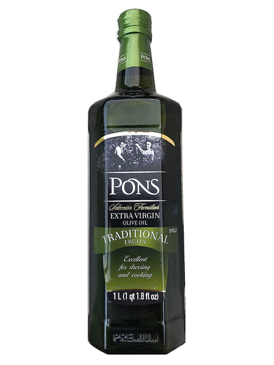 Pons - Traditional Family Selection - Extra Virgin Olive Oil - 1L (1000 ML) - Fruity