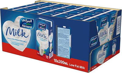 Almarai - PLAIN MILK LOW FAT - 200ml X 18