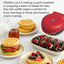Nutricook - Specialty - Waffle Maker - NC-WM100R - Dessert Making - Red - 2 Years Warranty
