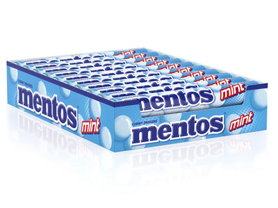 Mentos - Mint - Sugar Free - Chewy Dragees - 37.5g (20 Rolls)