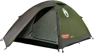 Coleman - Darwin 3 Tent, Compact 3 Man Dome Tent, Green/Grey