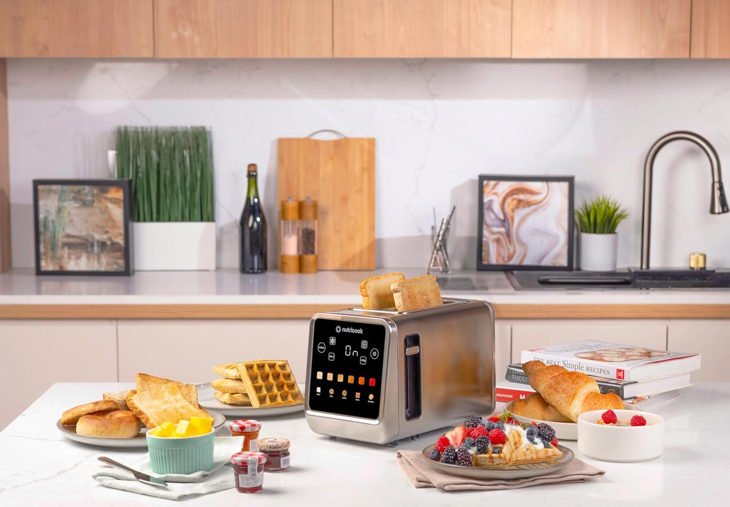 Nutricook - Toasti - Essential - NC-TS201 - Morning Toast - Aluminium Silver - 2 Years Warranty