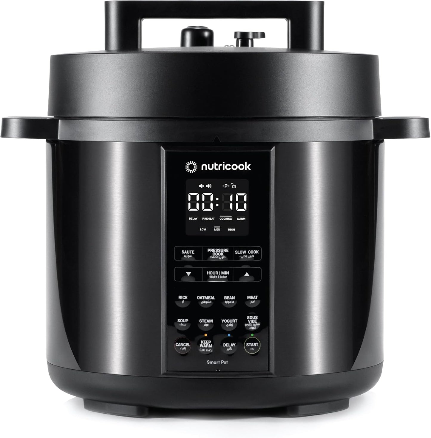Nutricook - Smart Pot 2 - 6L - Multicooker - NC-SP204K - Versatile Cooking - Matt Black - 2 Years Warranty