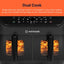 Nutricook - 8.5L - Air Fryer Duo Vision 2 - NC-AFD185V - Dual Zone Cooking - Black - 2 Years Warranty