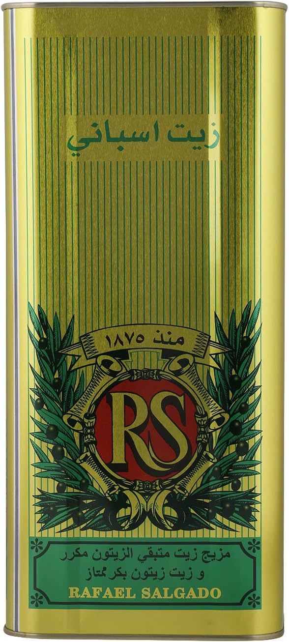 Rafael Salgado (RS) - Olive Oil - Refined Pomace Oil Blended With Extra Virgin Olive Oil - 4 Litre - Tin Pack