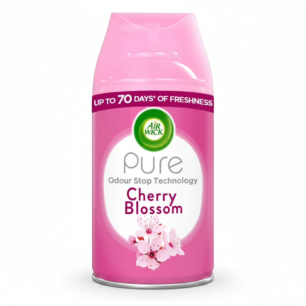 AIR WICK - PURE 24/7 - CHERRY BLOSSOM - Room Air Freshener - Auto Spray - 204ml