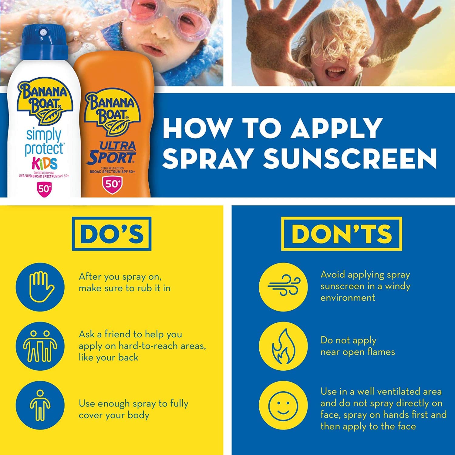 Banana Boat - Kids Max - Protect &amp; Play - Broad Spectrum Sunscreen - SPF 100 - 4Oz/118Ml