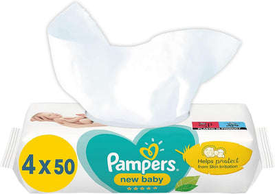 Pampers - New Baby - Baby Wipes x200 - 0% Alcohol & Perfume