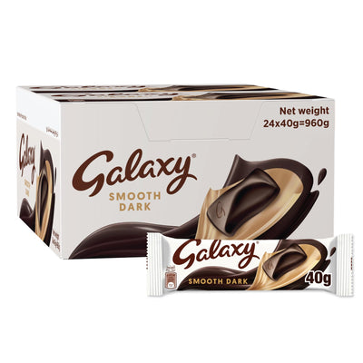 Galaxy - Chocolate Bar - Flavors - Smooth Dark - 24 Pcsx40 GM