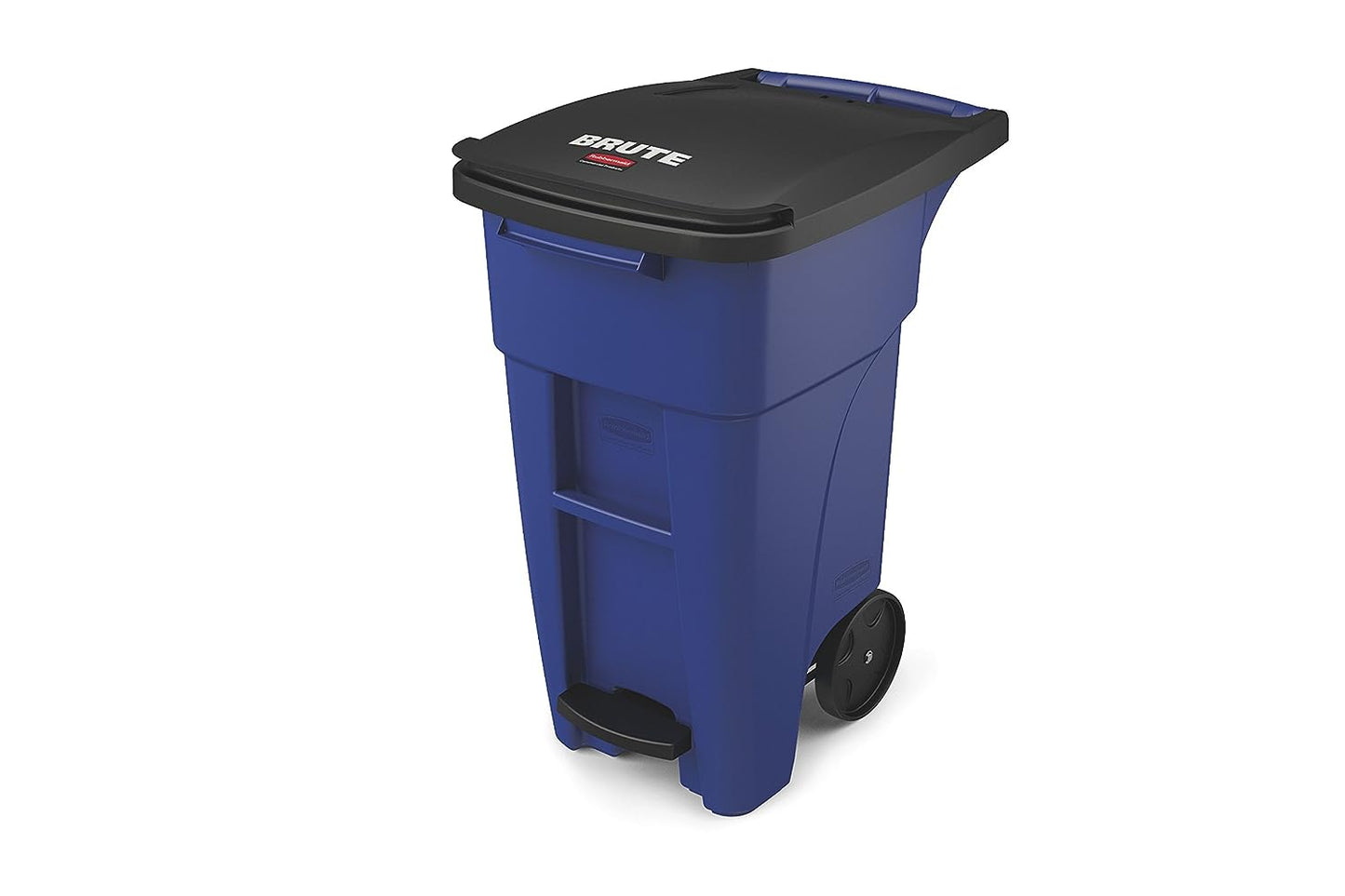 Rubbermaid - Commercial Products - Rollout Garbage Can (with Wheels) 120 L (32 Gallon) - Blue (1971946)