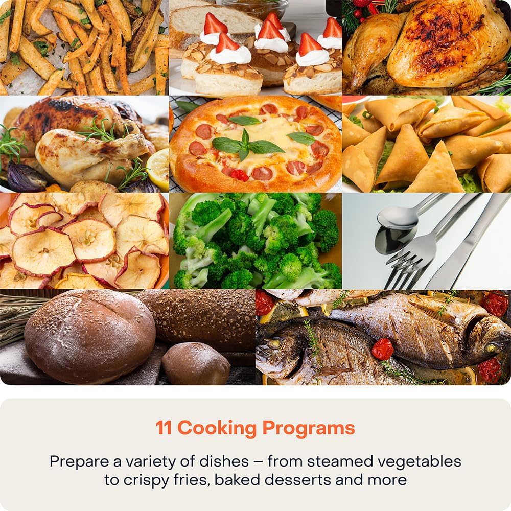 Nutricook - 24L - Streami Oven + Air Fryer - 11 In 1 - NC-ST01K - Steam Infusion - Black - 2 Years Warranty
