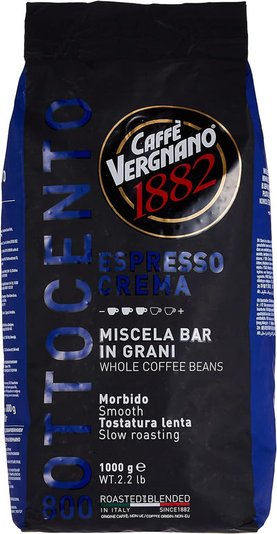 Caffe Vergnano 1882 - 800 - Ottocento - Espresso Crema - Whole Coffee Beans