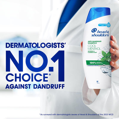 Head & Shoulders - Cool Menthol - Anti-Dandruff Shampoo for Itchy Scalp - 300 ml