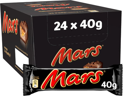 Mars - Chocolate Bar - 40 GM - Full Size Milk Chocolate Mars - 24 count