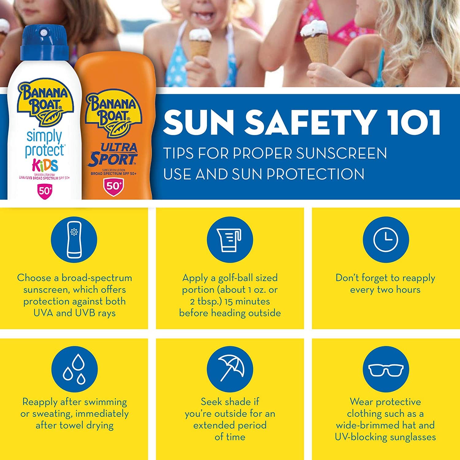 Banana Boat - Kids Max - Protect &amp; Play - Broad Spectrum Sunscreen - SPF 100 - 4Oz/118Ml