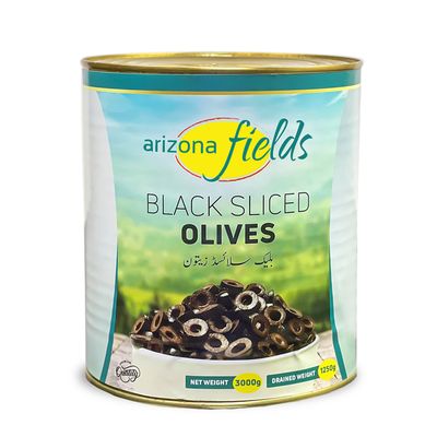 Arizona Fields - Black Sliced Olives - 3000g