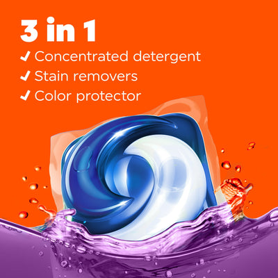 Tide Pods - 3In1 - USA - Spring Meadow - Laundry Detergent - 16Ct 14Oz (398g)