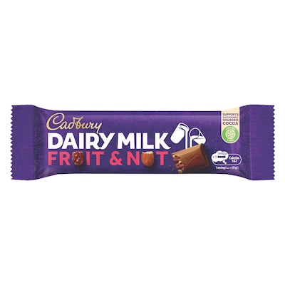 Cadbury Dairy Milk - Fruit & Nut Chocolate - 90 gm x12pcs
