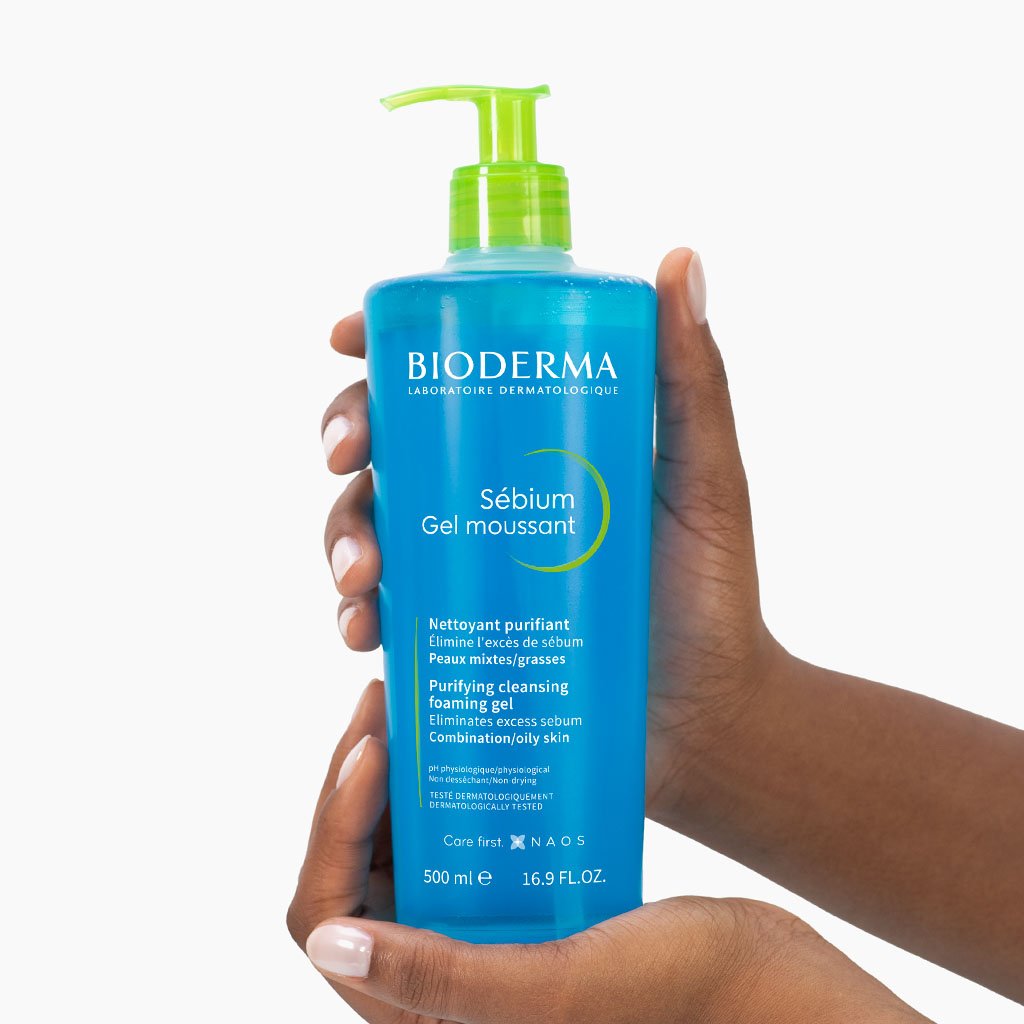 BIODERMA - Sebium Gel Moussant - Purifying Cleansing Foaming Gel - 500ml
