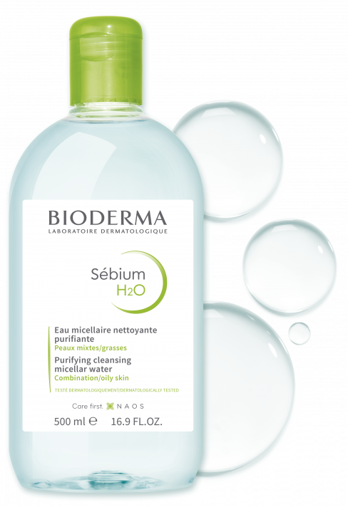 BIODERMA - Sebium H2O - Purifying Cleansing Micellar Water - 500ML