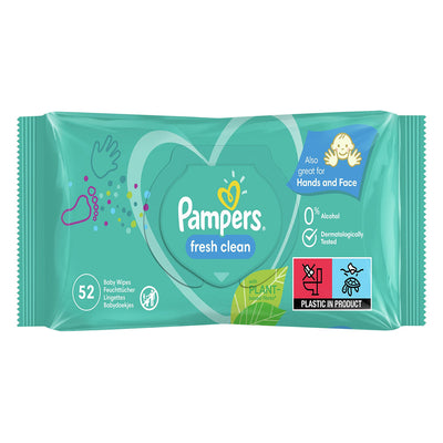 Pampers - Fresh Clean - Baby Wipes x52