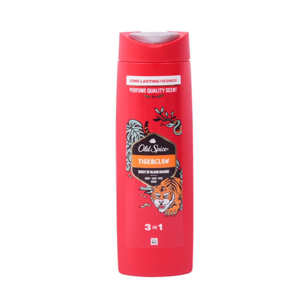 OLD SPICE TIGERCLAW - 3 IN 1 - Scent of Blood Orange - Body - Hair - Face Wash - 400 ml