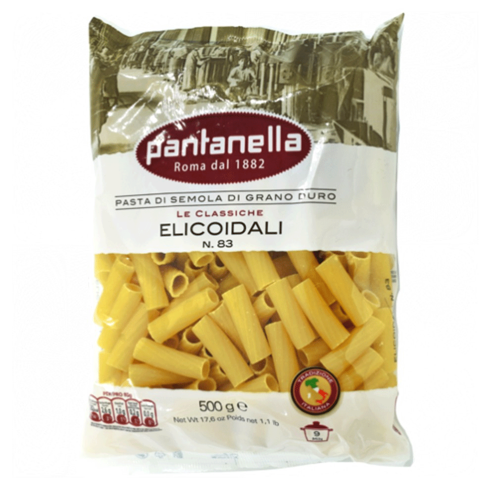 Pantanella - Elicoidali N. 83 - Rigate Pasta - 500g - 24 Packs