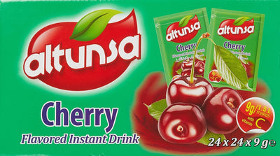 Altunsa - Cherry - Flavoured Instant Powder Drink - 9 GM Sachets - Makes 1 L - 24 Sachets