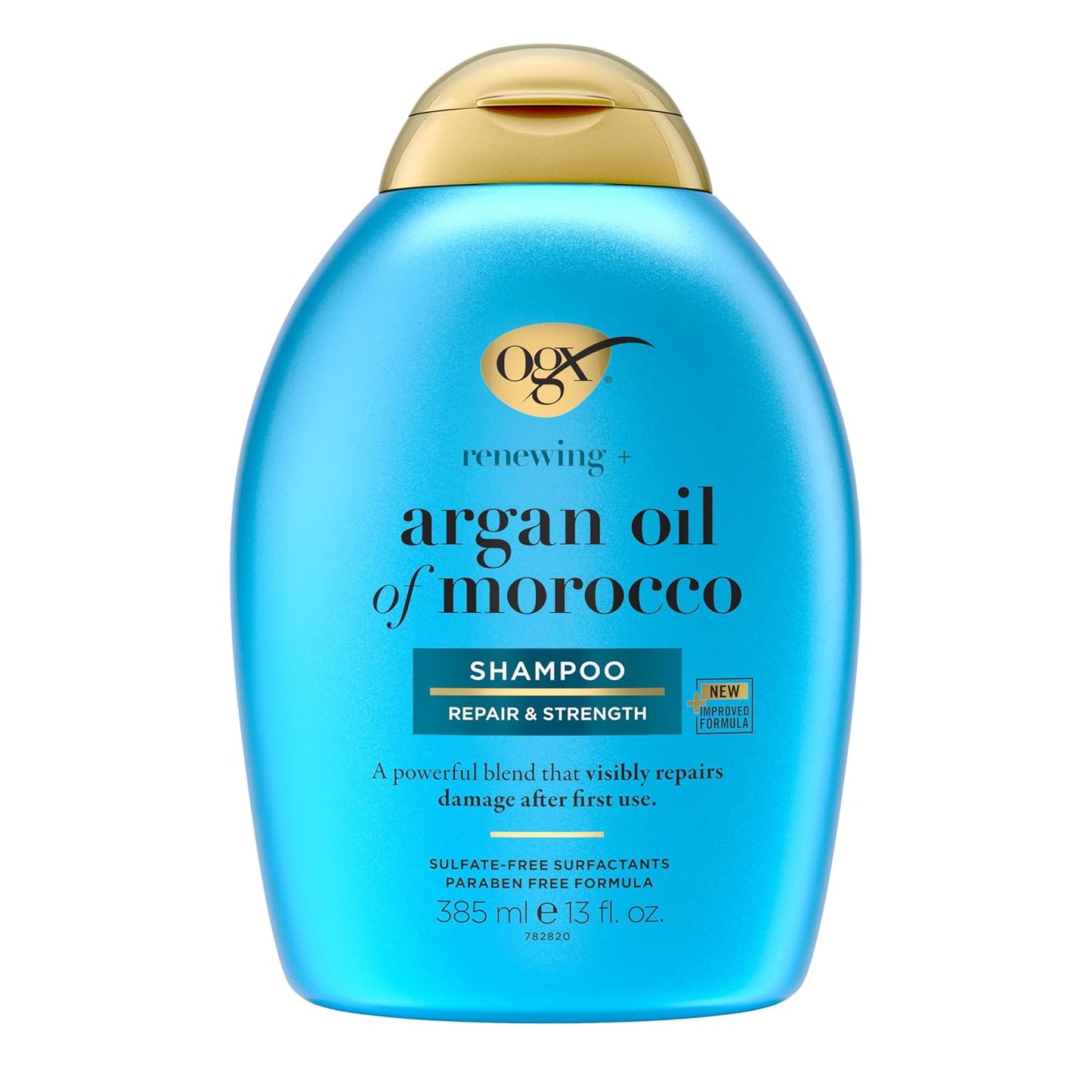 OGX (Organix) - Shampoo - Renewing + Argan Oil of Morocco - Hydrating Hair Shampoo, Cold-Pressed Argan Oil to Help Moisturize, Soften & Strengthen Hair - 13 fl oz (385ml)