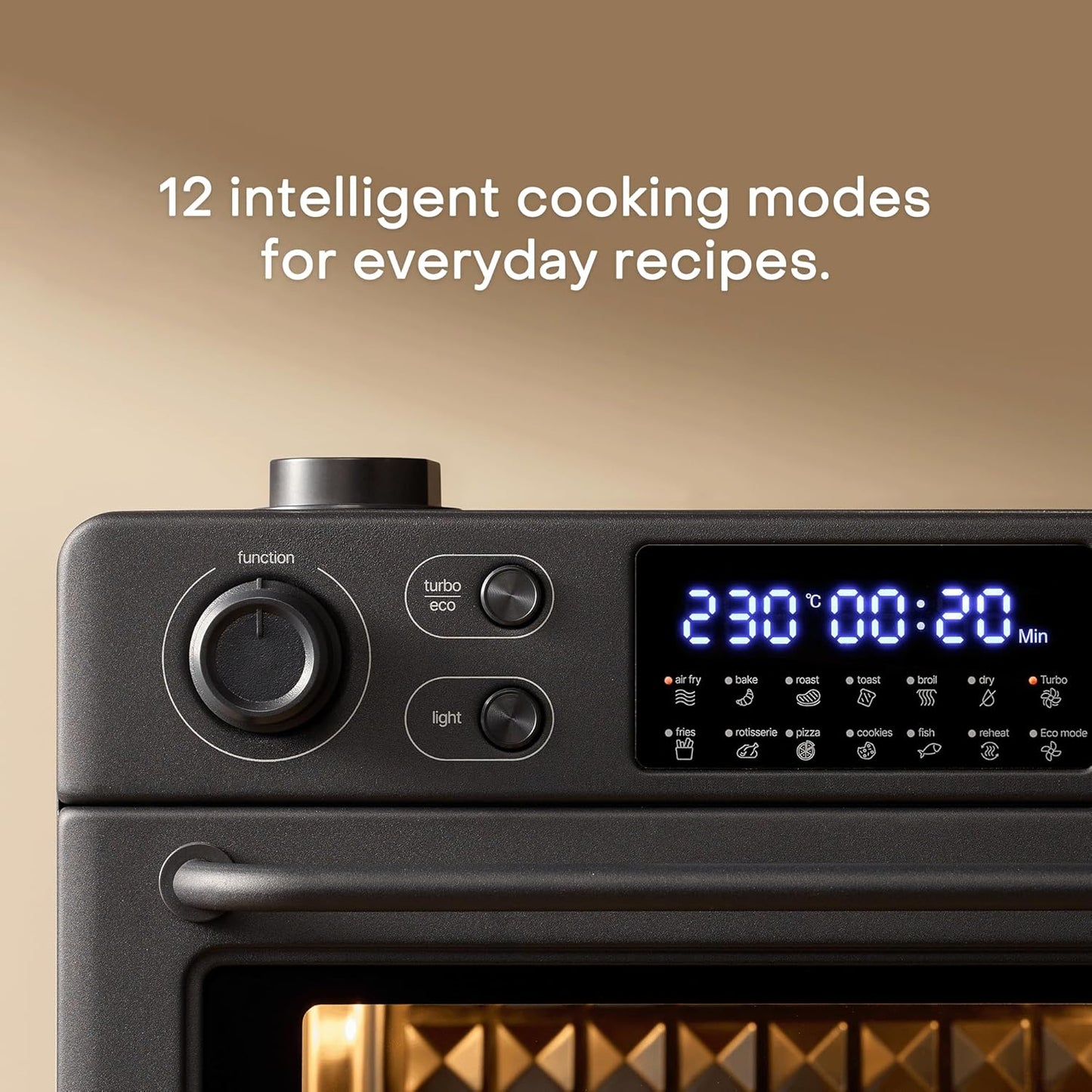 Nutricook - 30L 12 in 1 - Air Fryer Toaster Oven - NC-AFTO330K - Compact Baking - Black Matt - 2 Years Warranty