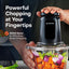 Nutricook - Choppi XXL - Chopper - Shredder - NC-CH2000 - Professional Prep - Black - 2 Years Warranty - 2 Bowls (SS+Glass)