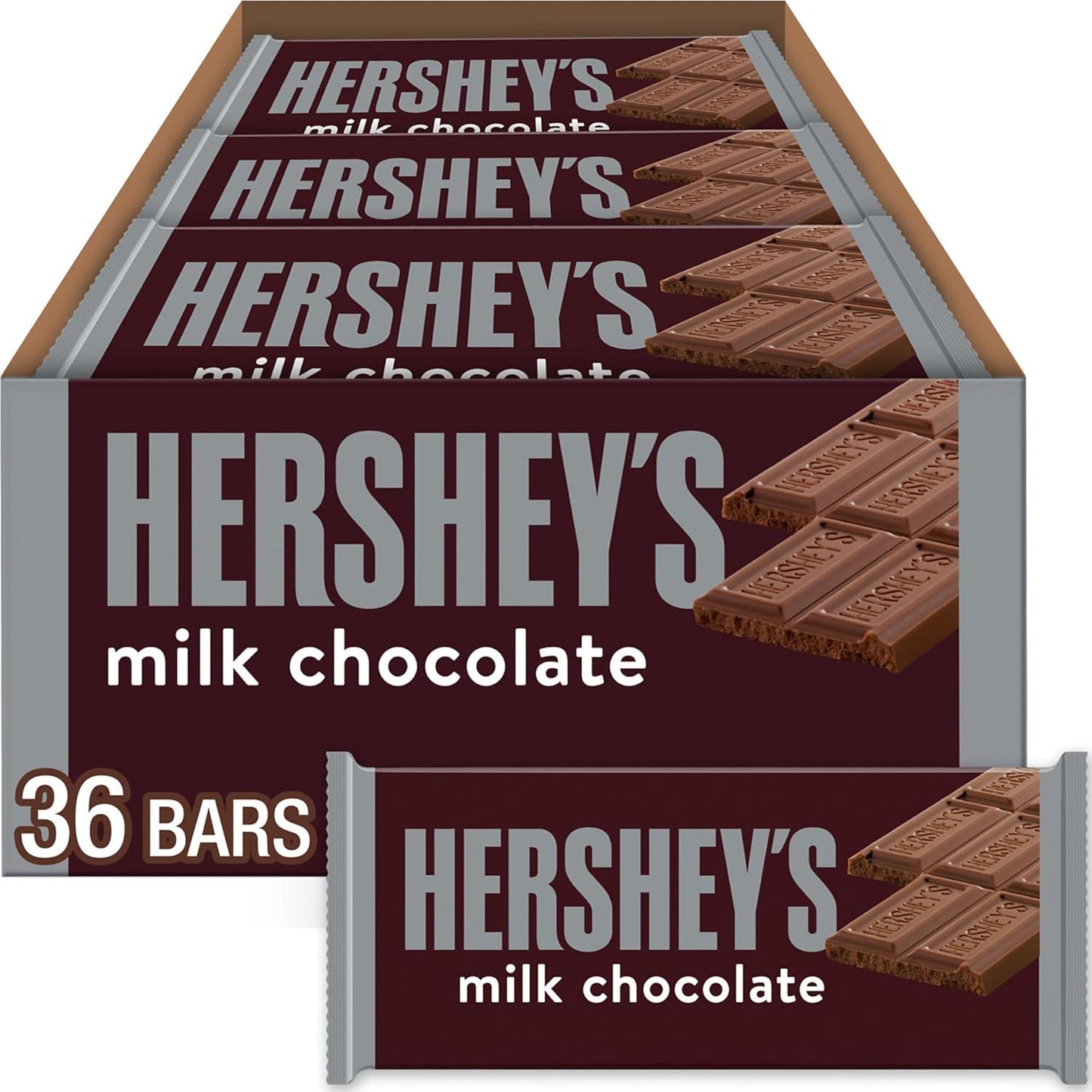 Hershey's - Milk Chocolate - Chocolate Bar - 43g x 36bars - 1.54kg