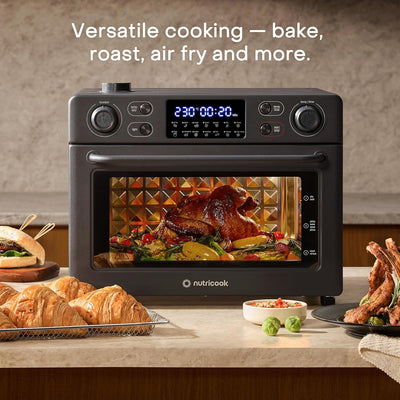 Nutricook - 30L 12 in 1 - Air Fryer Toaster Oven - NC-AFTO330K - Compact Baking - Black Matt - 2 Years Warranty