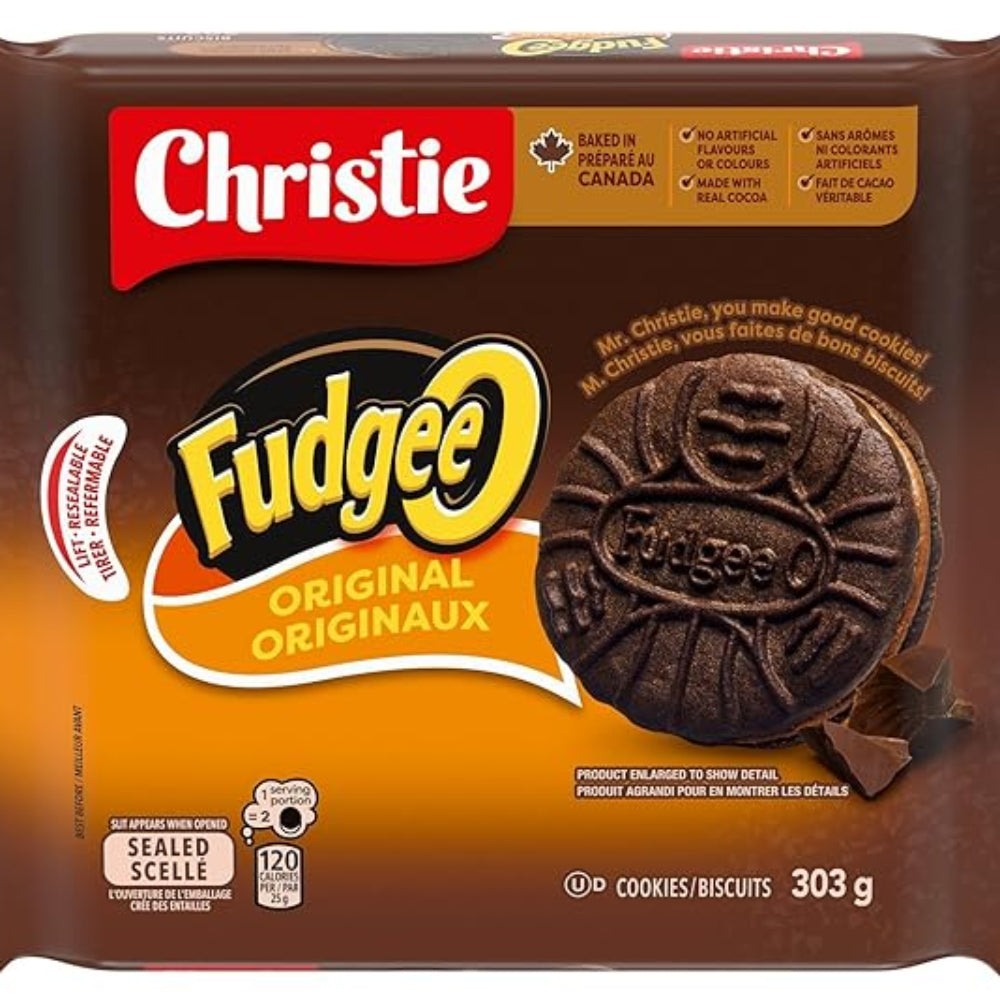 Christie - FUDGEEO- Original Cookies / Biscuits - 303 gm - Crtn / 24 Each