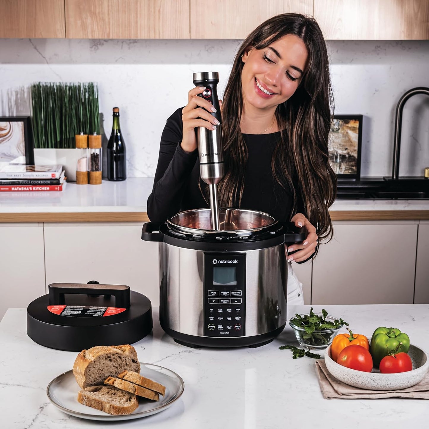 Nutricook - Hand Blender - NC-HB100 - Professional Blending - Black Aluminium - 2 Years Warranty