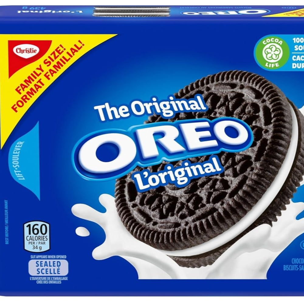 OREO - Biscuits - ORIGINAL - Family Size - 439 gm - Crtn 24/Each