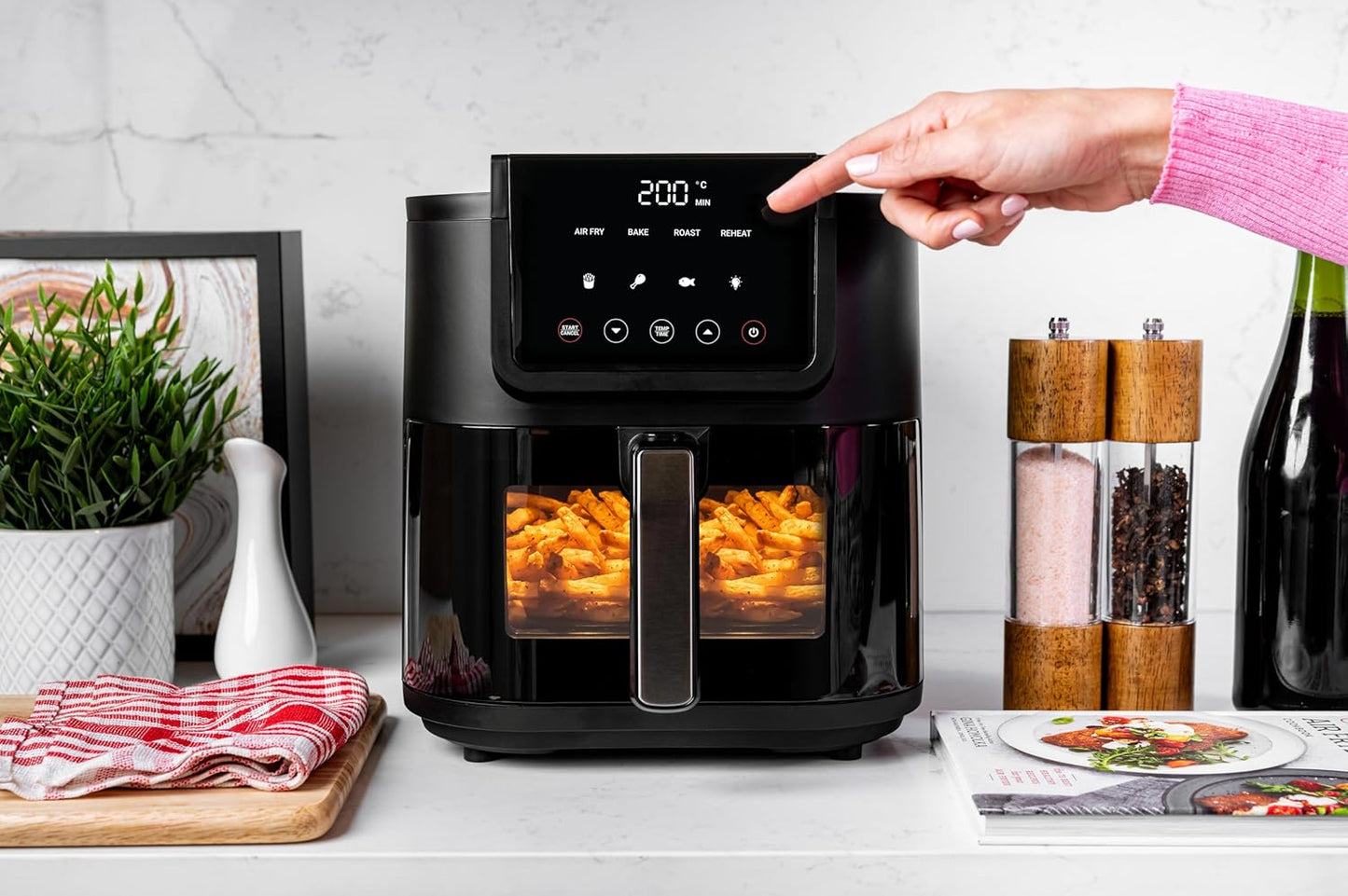 Nutricook - 5L - Air Fryer - NC-AFS100 - Healthy Frying - Black - 2 Years Warranty - 1500W